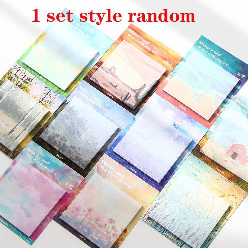 Landschafts-Notizblock, Haftnotizen, Memo-Notizen, Briefpapier, gepostete Notizpapier-Aufkleber, Büro, Schulbedarf style random Landschafts-Notizblock, Haftnotizen, Memo-Notizen, Briefpapier, gepostete Notizpapier-Aufkleber, Büro, Schulbedarf style random von Joom DACH