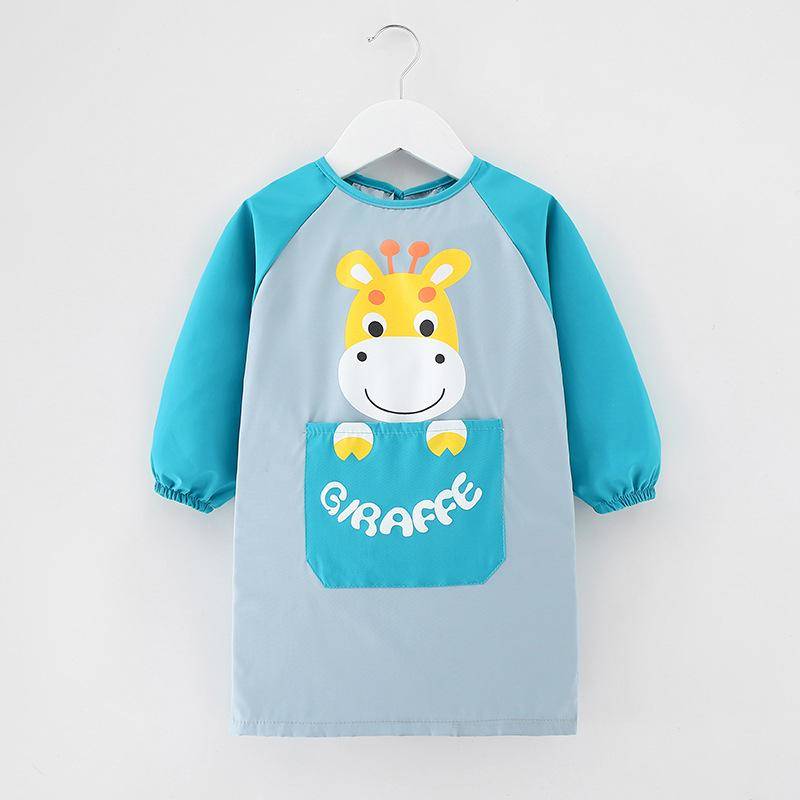 Langärmlige, wasserdichte Kunstschürze und Lätzchen für Kinder Large (Ages 8-12) von Joom DACH