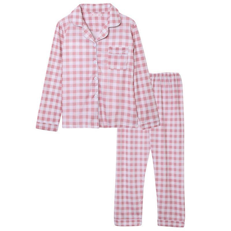 Langärmliges Pyjama-Set für Damen für Frühling und Herbst – Strickjacke mit Revers, Übergröße, vielseitig einsetzbar für zu Hause oder draußen. Extra Large Langärmliges Pyjama-Set für Damen für Frühling und Herbst – Strickjacke mit Revers, Übergröße, vielseitig einsetzbar für zu Hause oder draußen. Extra Large von Joom DACH