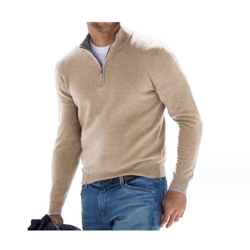 Langarm Kaschmir Pullover herren Bottoming Shirt Herbst und Winter M khaki von Joom DACH