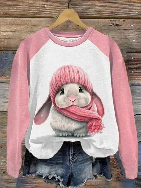 Langarm-T-Shirts für Frauen, lustige Kawaii-Katzentiere, bedruckte Sweatshirts, weiblich, niedlicher O-Ausschnitt-Pullover, Damen-Sweatshirt 2XL von Joom DACH