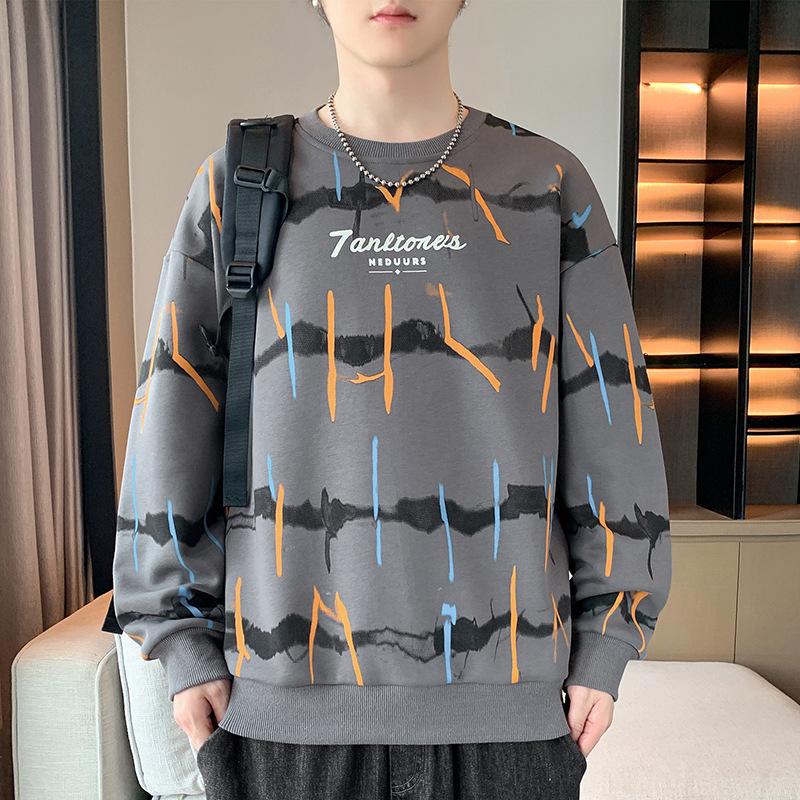 Langarm-T-Shirts für Herren, trendige Loose-Ins-Shirts, neue T-Shirts, Frühlings- und Herbstoberteile, Sweatshirts L von Joom DACH