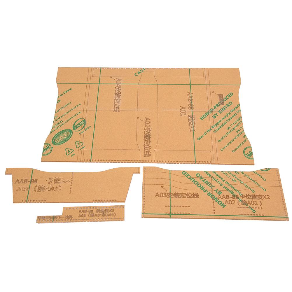 Lange Geldbörse Muster Vorlage Acryl Schablone DIY Lederhandwerk Form Werkzeug von Joom DACH
