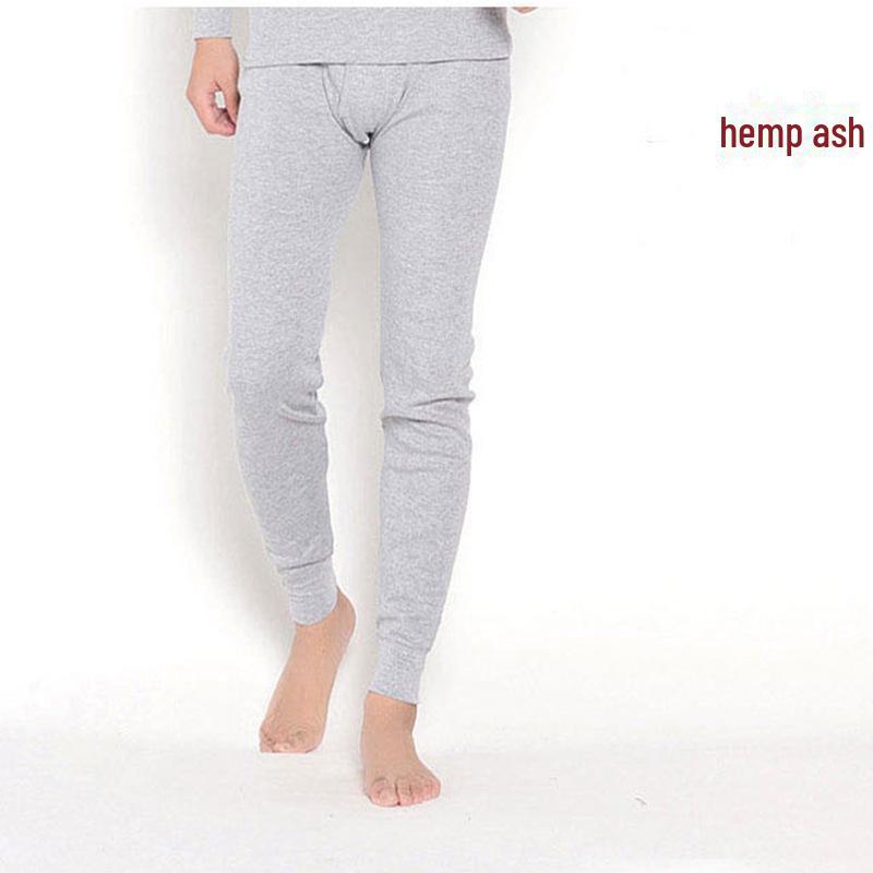 Lange Unterhosen aus reiner Baumwolle für Herren in Übergröße: Bequeme Hosen für Eltern mittleren und höheren Alters XXXL licht grau von Joom DACH