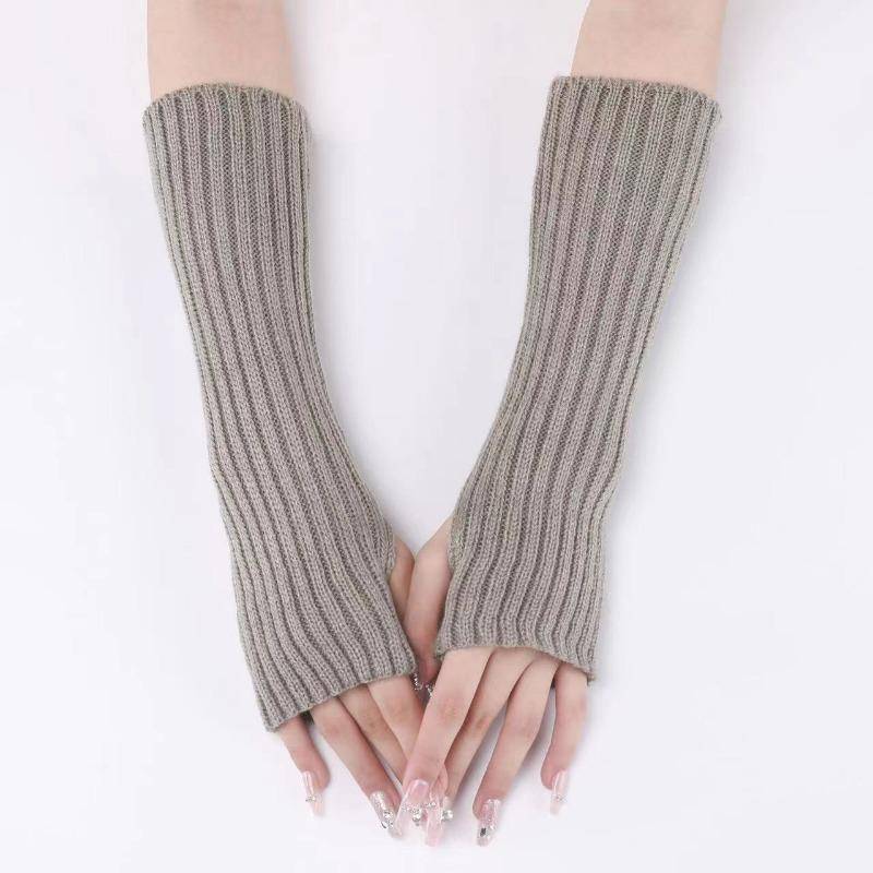 Lange fingerlose Handschuhe Damen Fäustlinge Winter Armwärmer Gestrickte Armmanschette Mode Lässig Weiche Mädchen Kleidung Punk Gothic Handschuhe one size hellgrau Lange fingerlose Handschuhe Damen Fäustlinge Winter Armwärmer Gestrickte Armmanschette Mode Lässig Weiche Mädchen Kleidung Punk Gothic Handschuhe one size hellgrau von Joom DACH