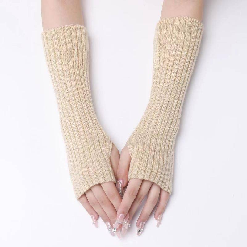 Lange fingerlose Handschuhe Damen Fäustlinge Winter Armwärmer Gestrickte Armmanschette Mode Lässig Weiche Mädchen Kleidung Punk Gothic Handschuhe one size Lange fingerlose Handschuhe Damen Fäustlinge Winter Armwärmer Gestrickte Armmanschette Mode Lässig Weiche Mädchen Kleidung Punk Gothic Handschuhe one size von Joom DACH