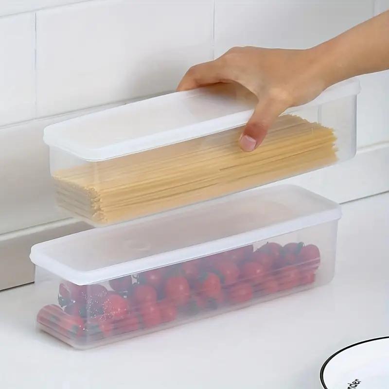 Lange rechteckige Vorratsbehälter für Lebensmittel in der Küche, wiederverwendbare Organizer-Boxen aus Kunststoff für den Kühlschrank 2pcs von Joom DACH