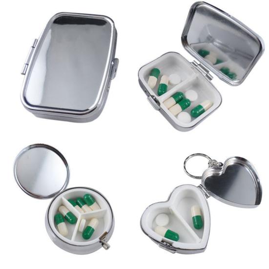 Langlebige Metallherz-Rundmedizin-Organizer-Halter-Behälter-Pillenbox-Fall-Verkaufswaren S2 von Joom DACH