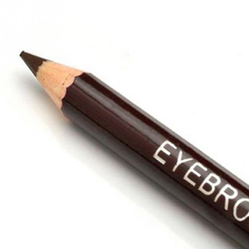 Langlebiger doppelköpfiger Augenbrauenstift mit Leopardenmuster und Augenbrauenverstärker mit Make-up-Brauenschatten kaffeebraun von Joom DACH