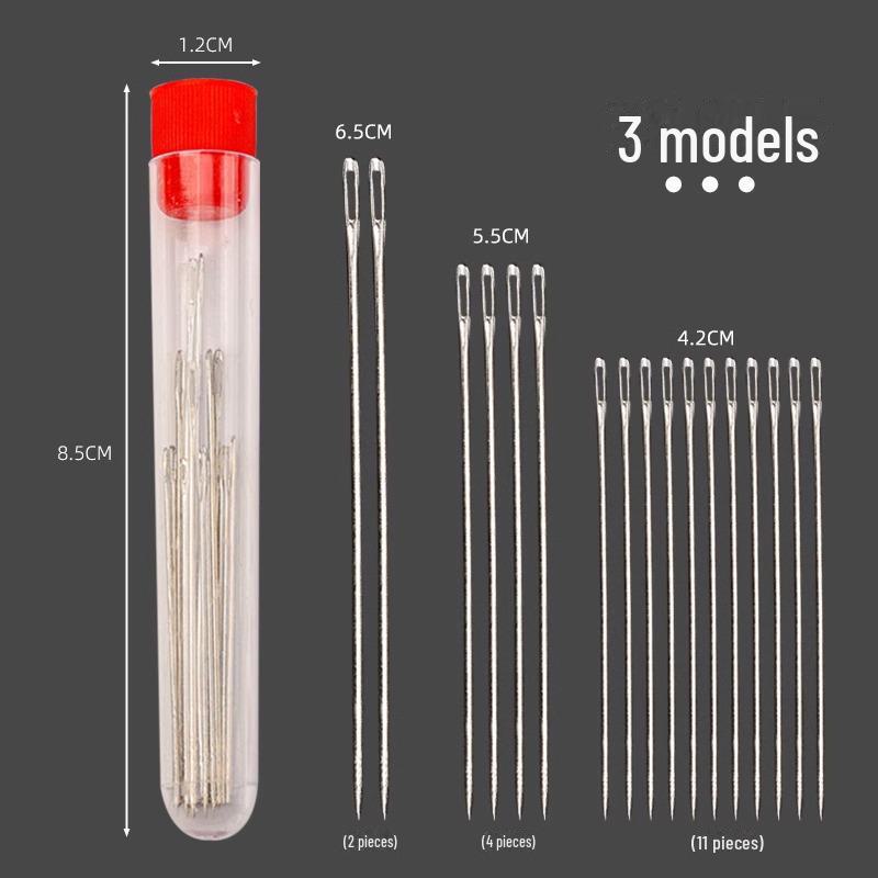 Nähnadeln aus Stahl mit großem Öhr – ideal zum Nähen mit der Hand, zum Sticken, für Steppdecken und für ältere Menschen, da sich die Nadeln leicht einfädeln lassen von Joom DACH