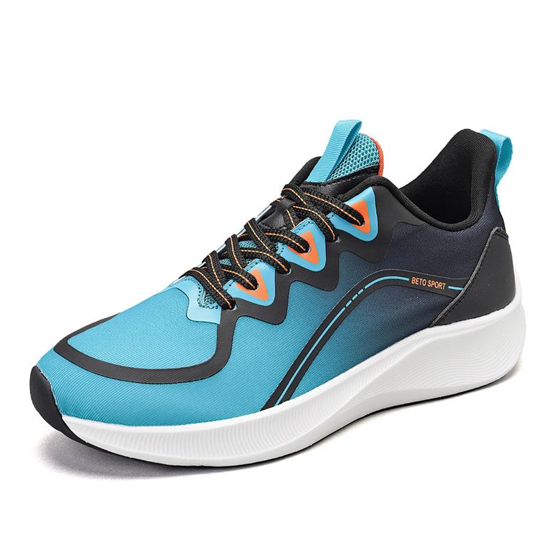 Lauf-Sneaker Leichte Atmungsaktive Mesh-Schuhe Trendige Runde Zehenpartie Schnürschuhe Herrenschuhe Laufschuhe Herren Hochwertige Herrenschuhe 44 blau von Joom DACH