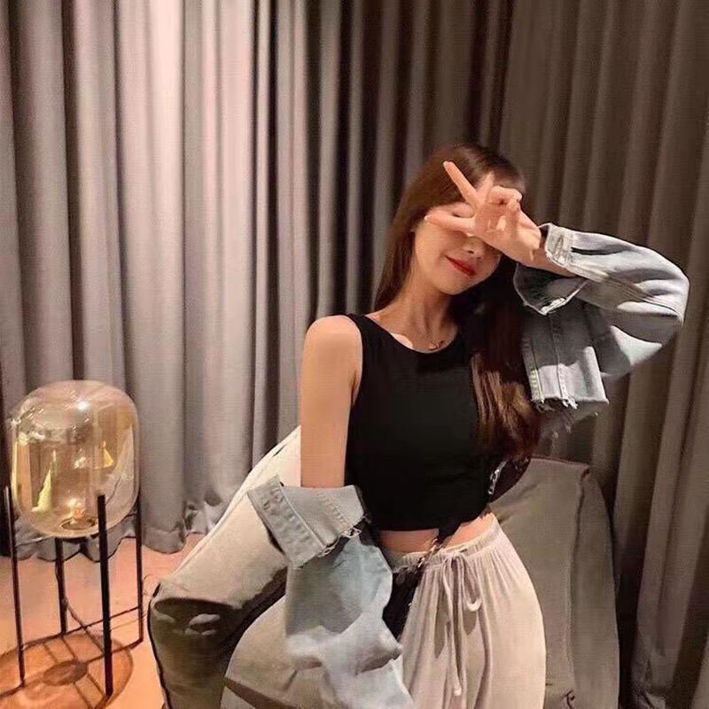 Lauf-Yoga-Weste Trainings-Tanktops Sportweste Laufunterwäsche Damenoberteil Allround-Wickelbrust Schöner Rücken Ohne Bügel Sammel-BH Sportlich One Size schwarz von Joom DACH