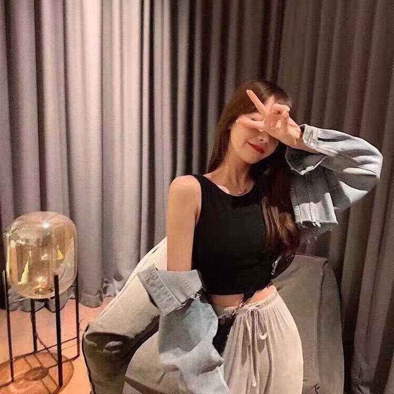 Lauf-Yoga-Weste Trainings-Tanktops Sportweste Laufunterwäsche Damenoberteil Allround-Wickelbrust Schöner Rücken Ohne Bügel Sammel-BH Sportlich One Size schwarz von Joom DACH