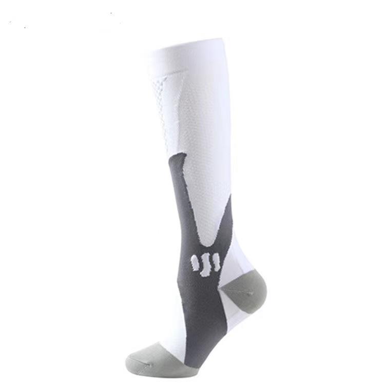 Laufen Männer Frauen Kompressionssocken Für Fußball Anti Müdigkeit Schmerzlinderung 20-30 Mmhg Schwarze Kompressionssocken Fit Für Sportsocken EU (34-39) weiß von Joom DACH