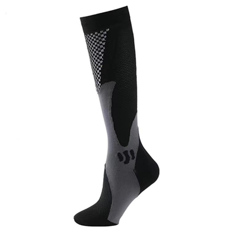 Laufen Männer Frauen Kompressionssocken Für Fußball Anti Müdigkeit Schmerzlinderung 20-30 Mmhg Schwarze Kompressionssocken Fit Für Sportsocken EU (34-39) schwarz von Joom DACH