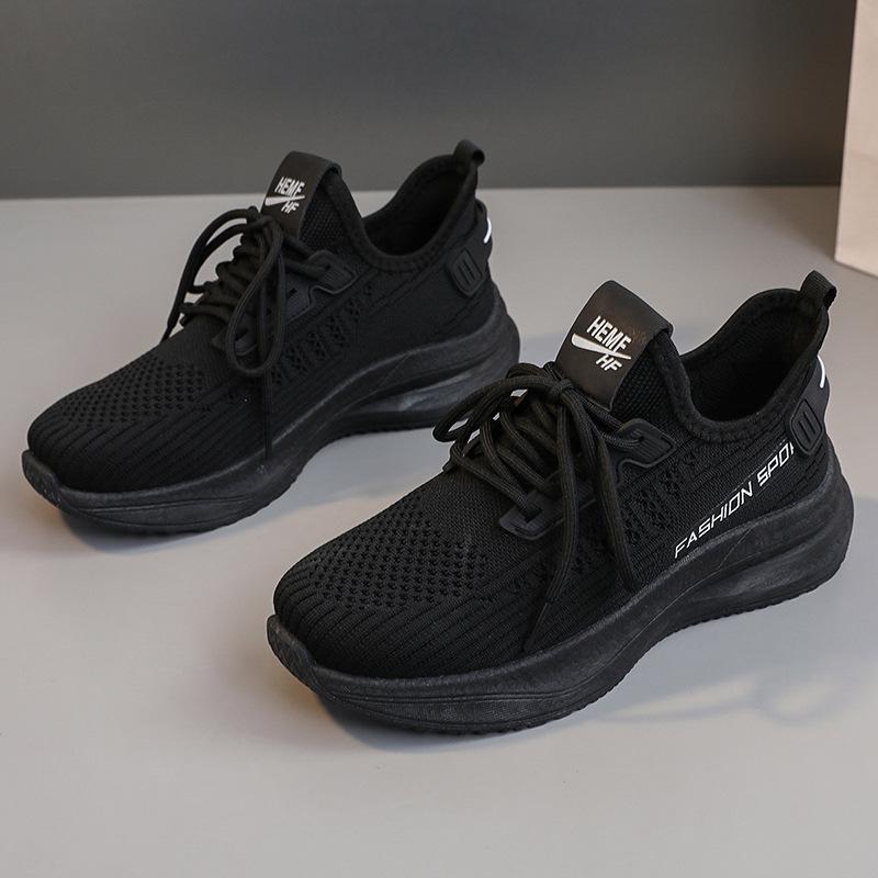 Ld581 Neue Mesh-Schuhe für Damen im Frühjahr/Sommer, fliegende gewebte Schuhe, Sneaker, atmungsaktives Mesh, lässige Laufschuhe, Kokosnuss 40 von Joom DACH