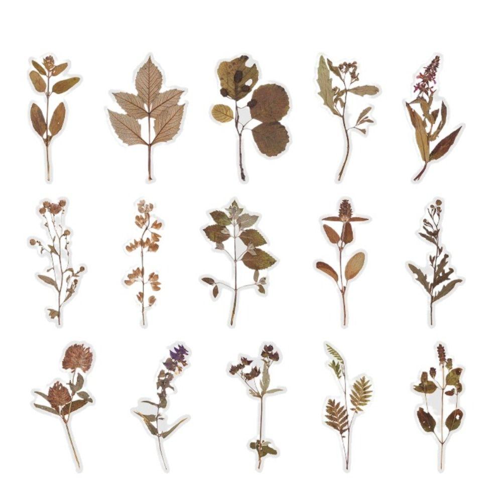 Blatt Blume Aufkleber Floral Schreibwaren Umschlagaufkleber DIY Dekoaufkleber Tagebuchdekoration Style H 40pcs von Joom DACH