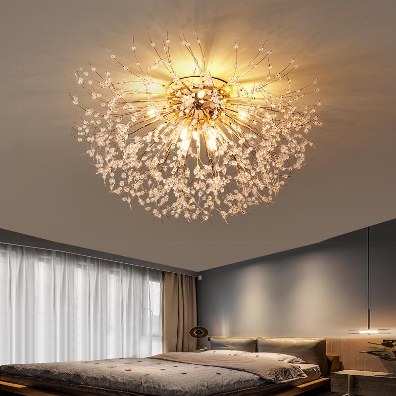 Led Kronleuchter Wohnzimmer Schlafzimmer Esszimmer Firefly Kronleuchter Einfache Hause Innenbeleuchtung Dekoration Deckenlampen 6 headlights gold von Joom DACH