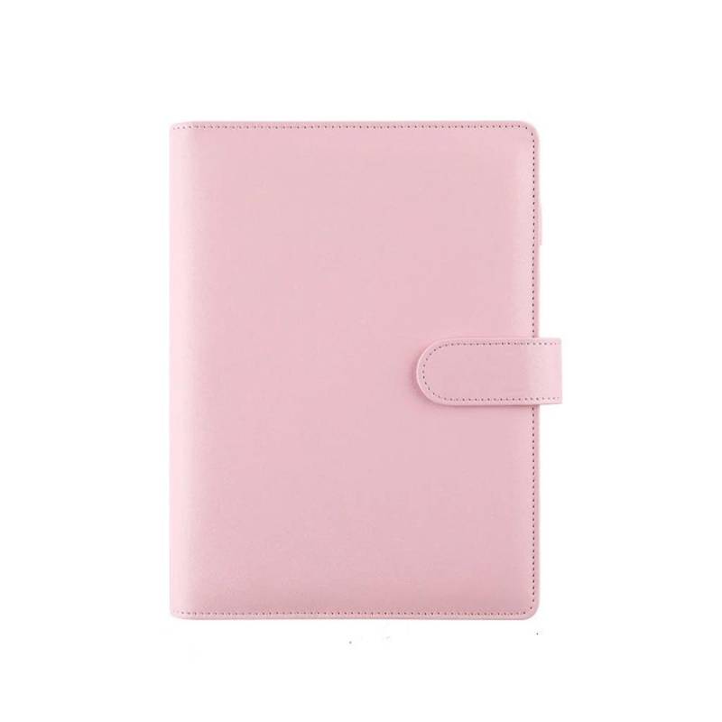 Leder A6/A5 Aktenordner Planer Buch Loseblatthülle Notizbuchhülle Notizblockhülle Binderhülle A6 rosa von Joom DACH
