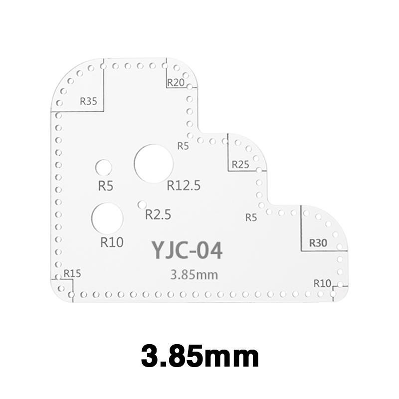 Leder Acryl Vorlage DIY Leathercraft Zeichnung Scrapbooking Prägung Dekorative Ecke Muster Nähen Schablone Werkzeug von Joom DACH