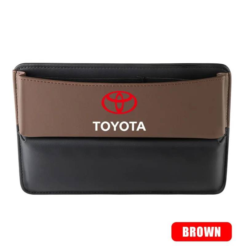 Leder Auto Sitzlücken Organizer Ritzen Aufbewahrungsbox Taschen Autozubehör Für Toyota Prado Rav4 Yaris Hilux Prius Avensis Corolla Camry 1pcs von Joom DACH