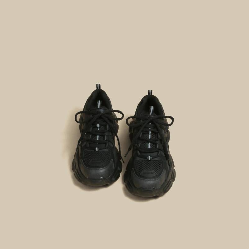 Leder Dad Schuhe Damen Frühling Neu Dicksohlige Plus Samt Hochwertige Allround Casual Sportschuhe 40 von Joom DACH