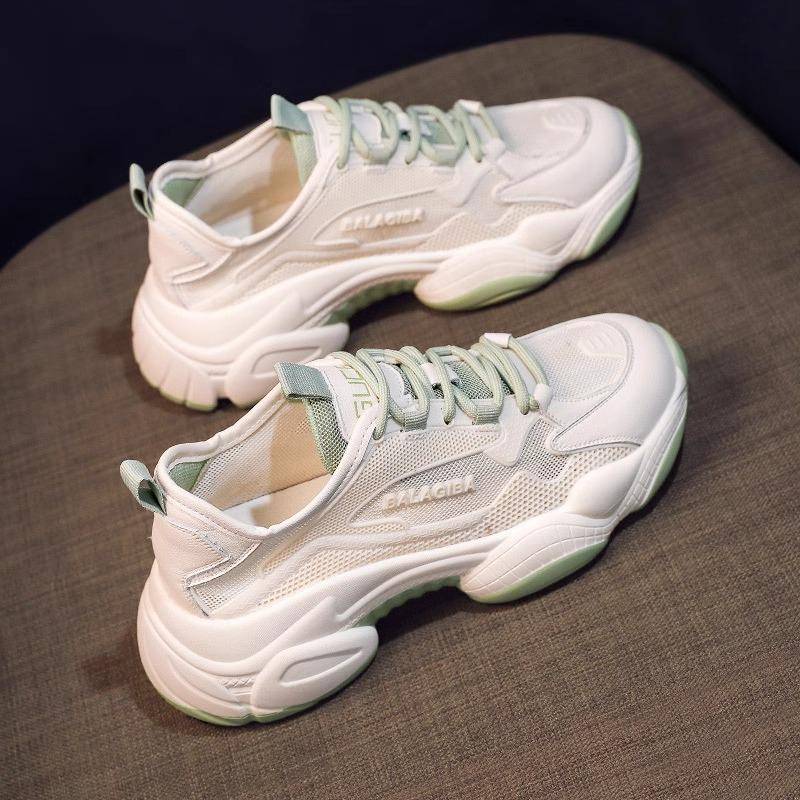 Leder Dad Schuhe Kinder Sommer Neu Mesh Atmungsaktiv Dünn Lässige Sportschuhe Dicke Sohle Erhöhend Damenschuhe 40 von Joom DACH