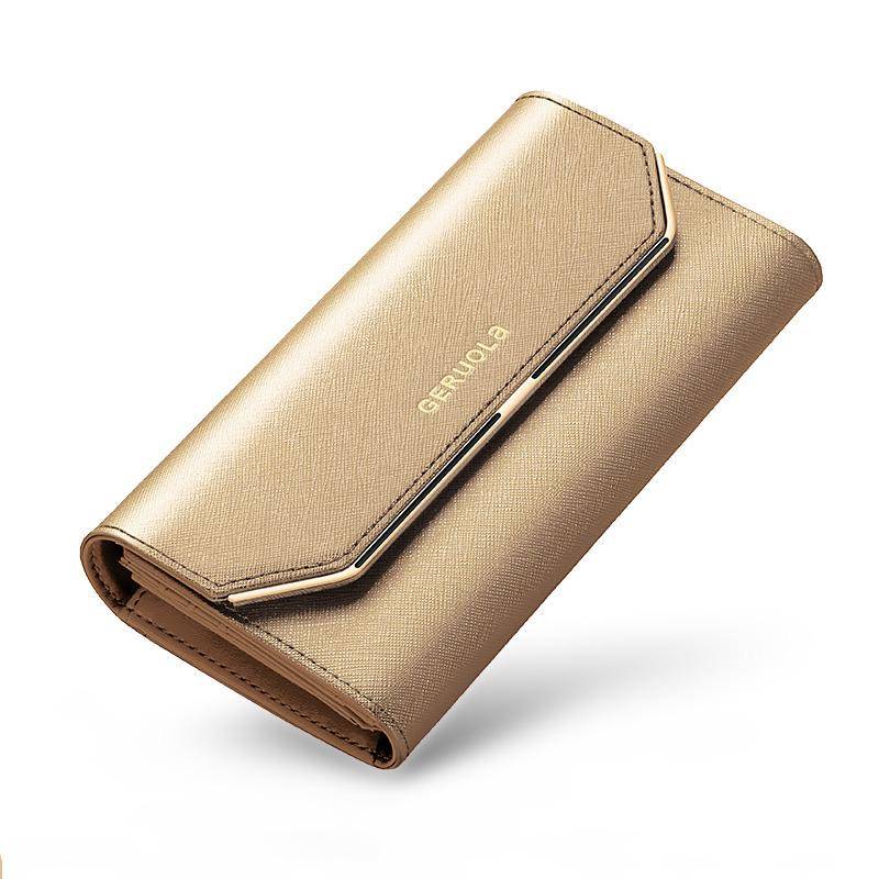 Leder Damen Geldbörse Neue Geldbörse Damen Lange Große Kapazität Multi-Karten-Position Clutch Bag Leder Geldbörse Handytasche gold Leder Damen Geldbörse Neue Geldbörse Damen Lange Große Kapazität Multi-Karten-Position Clutch Bag Leder Geldbörse Handytasche gold von Joom DACH