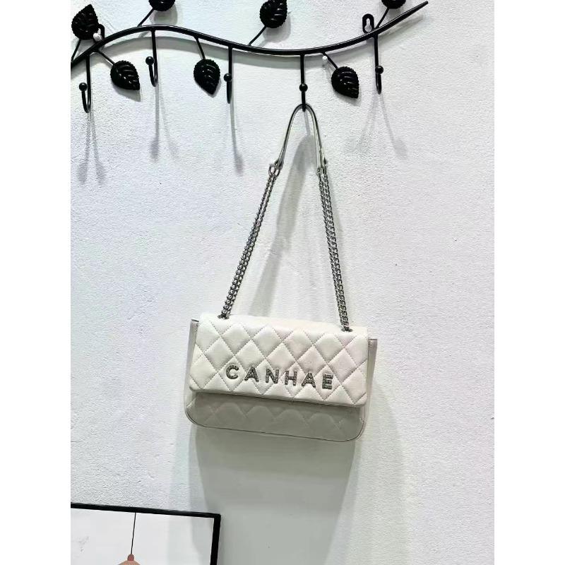 Leder Diamant Ketten Tasche für Damen Modische und vielseitige Umhängetasche High-End Kleine quadratische Tasche Achseltasche weiß von Joom DACH