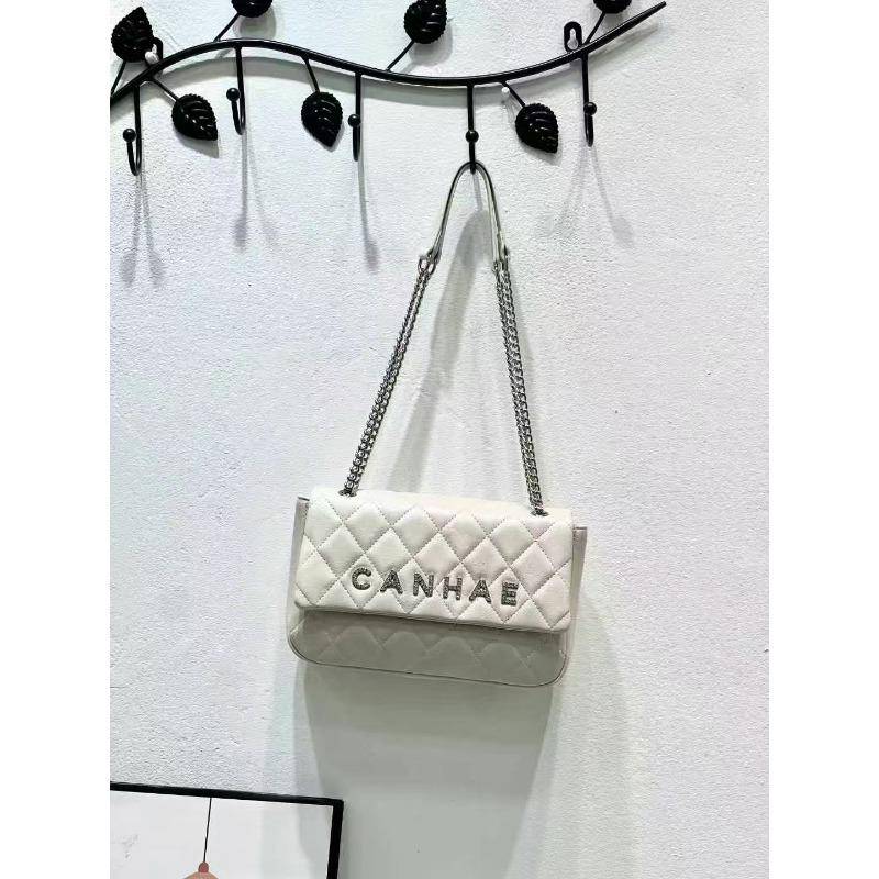 Leder Diamant Ketten Tasche für Damen Modische und vielseitige Umhängetasche High-End Kleine quadratische Tasche Achseltasche weiß von Joom DACH