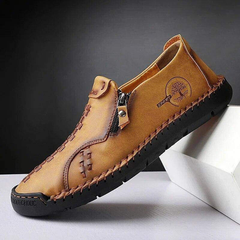 Leder Freizeitschuhe Sneakers für Herren Bequeme Sommer Walking Designer Loafer Mokassin Neu In Luxus Sportschuhe Mann 43 von Joom DACH