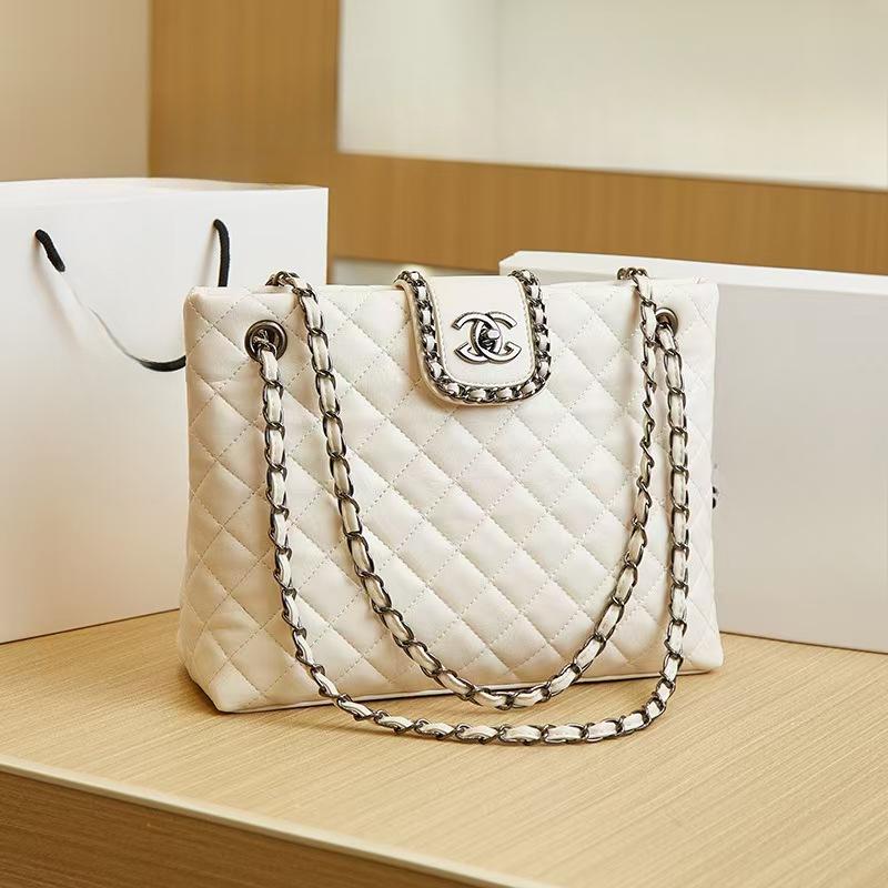 Leder Große Kapazität Tragetasche Damen Schulterketten-Tasche Vielseitig von Joom DACH