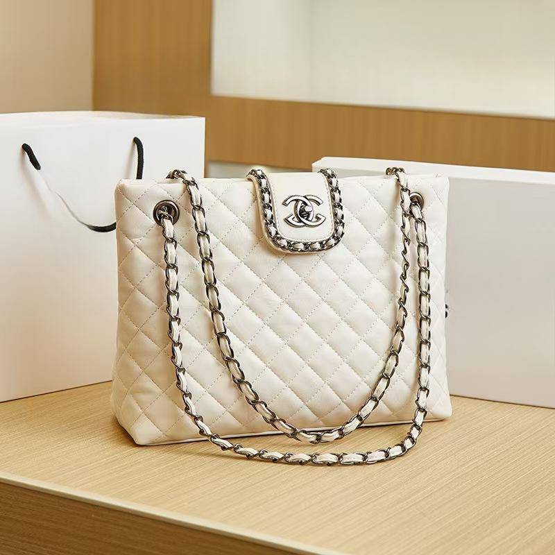 Leder Große Kapazität Tragetasche Damen Schulterketten-Tasche Vielseitig von Joom DACH