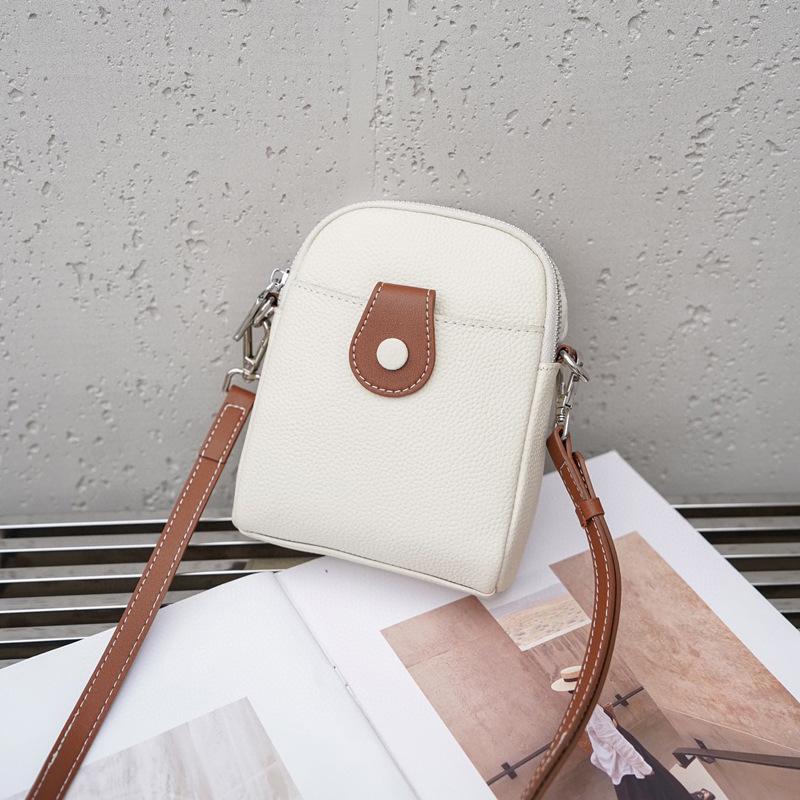 Leder Handy Tasche Damen Umhängetasche Sommer Mini Tasche Kompakt Super Feuer Alle Mode Kleine Umhängetasche height 18 * width 14 * thickness 7CM von Joom DACH