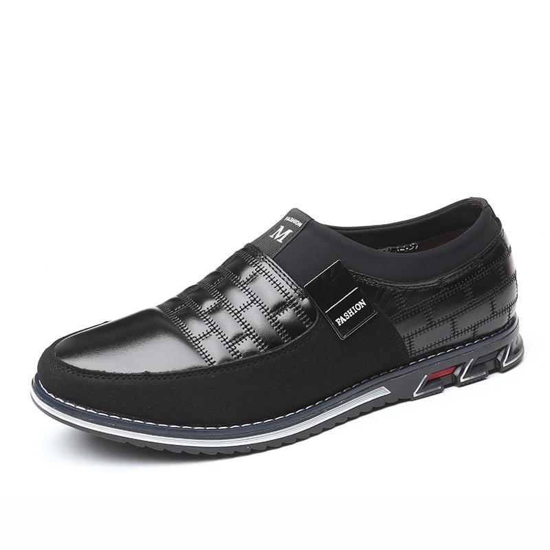 Leder Herren Freizeitschuhe Herren Loafer Mokassins Atmungsaktiv Rutschfest Schwarz Fahrschuhe Große Größe 48 44 schwarz von Joom DACH