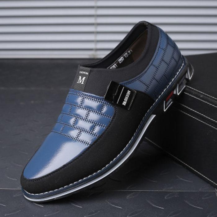 Leder Herren Freizeitschuhe Herren Loafer Mokassins Atmungsaktiv Rutschfest Schwarz Fahrschuhe Große Größe 48 44 blau von Joom DACH