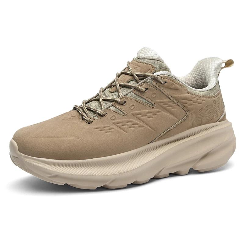 Leder Herren Laufschuhe Outdoor wasserdichte Jogging Sportschuhe Männer Bergsteigen Turnschuhe männliche klobige Wanderschuhe 45 von Joom DACH