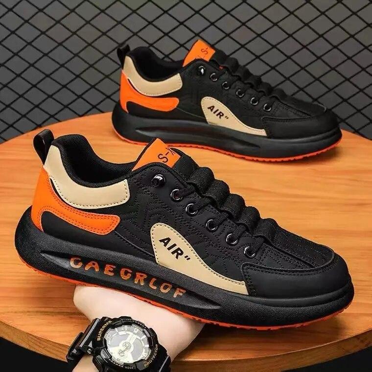 Leder Herren Schuhe Slip-On Herren Sneakers Outdoor Casual Schuhe für Mann Bequeme Sport Schuhe Vulkanisierte Sneakers Tenis Masculino 39 von Joom DACH