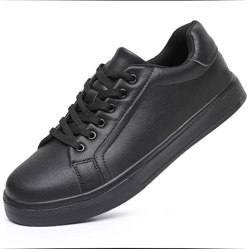 Leder Herrenschuhe Sneaker Trend Freizeitschuh Atmungsaktiv Freizeit Herren-Sneaker Rutschfestes Schuhwerk Herren Vulkanisierte Schuhe 46 von Joom DACH