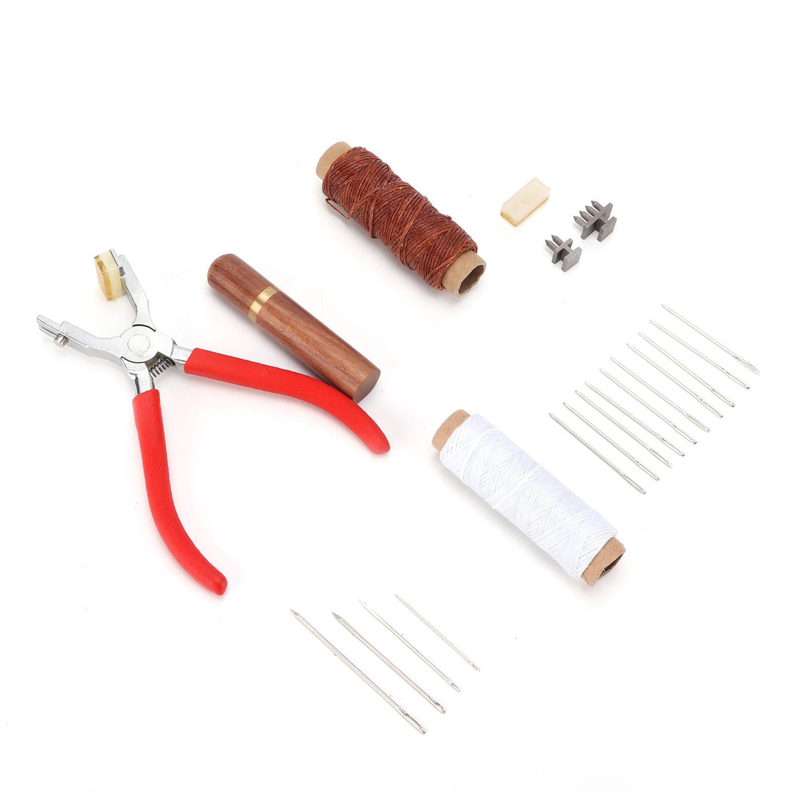 Leder Nähwerkzeuge DIY Handnahtset mit Handstanze Nähnadeln von Joom DACH