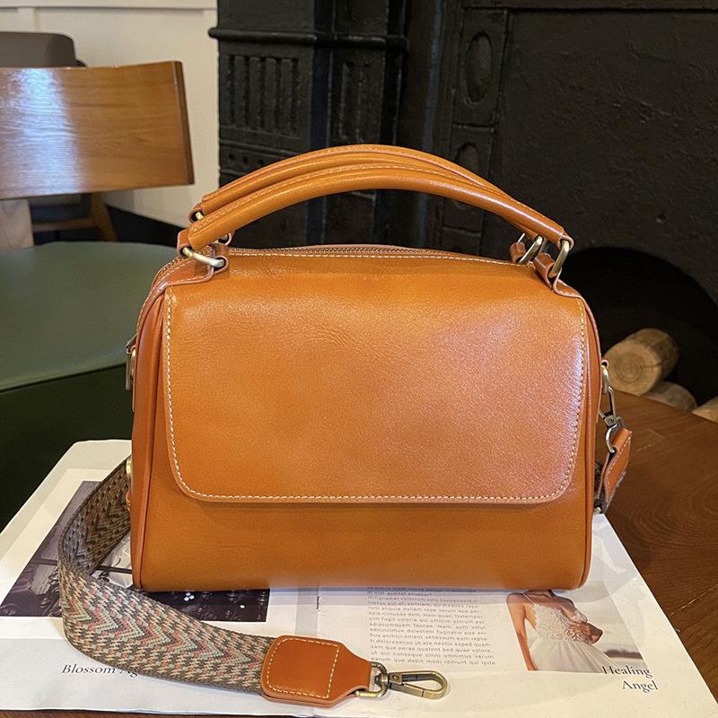 Leder Retro Tasche Frauen Kissen Tasche Einkaufstasche Frauen Tasche Crossbody Leder Handtasche Schultertasche 27H * 18W * 15H von Joom DACH