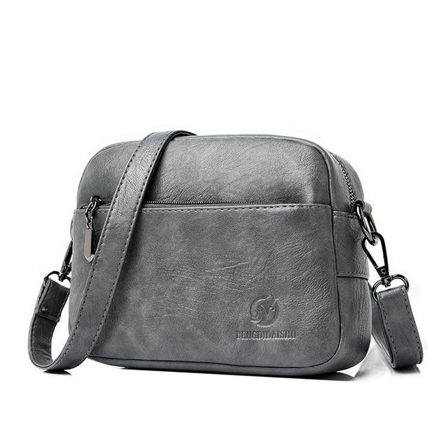 Leder Schulter Umhängetaschen Für Frauen Mode Kleine Tasche Dame Echtes Leder Frauen 'S Handtaschen 21x15x7cm graue von Joom DACH