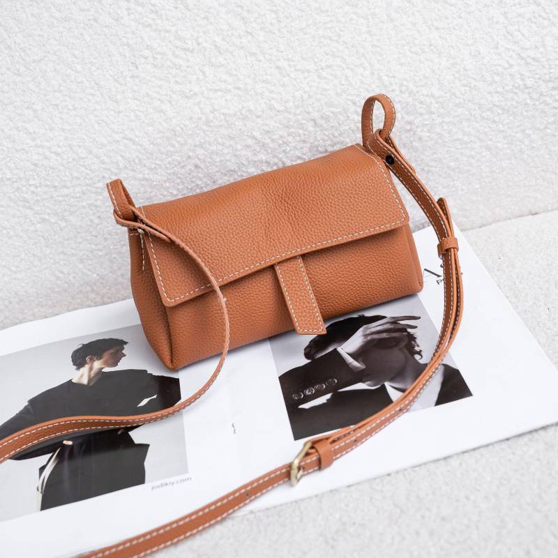 Leder Umhängetasche für Damen, lässig, modisch und schlicht, Damenhandtasche mit mehreren Fächern, Muscheltasche, praktisch von Joom DACH