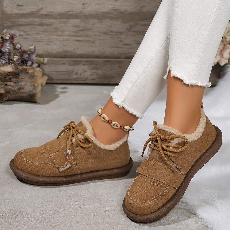 Leder Vintage Handgefertigt Damen Schuhe Daunen Warm Winter Schneestiefel Hohe Qualität Damenstiefel Plateau Stiefel Schuhe für Damen 35 kamelfarben von Joom DACH