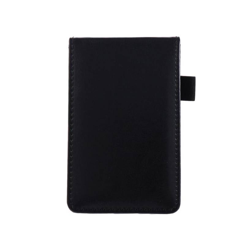 Lederbezug Taschenplaner A7 Notizbuch Kleiner Notizblock Notizbuch Business Tagebuch Memos Büro Schule Schreibwaren schwarz von Joom DACH