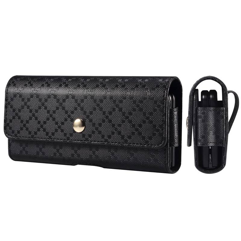 Ledergürtelclip-Hülle für Herren, Hüfttasche für Samsung Galaxy Z Fold 6 5 4 3 5G Vivo X Fold 2 Plus Mix Fold 4, Holstertasche 16.5x7.5x2.5CM von Joom DACH