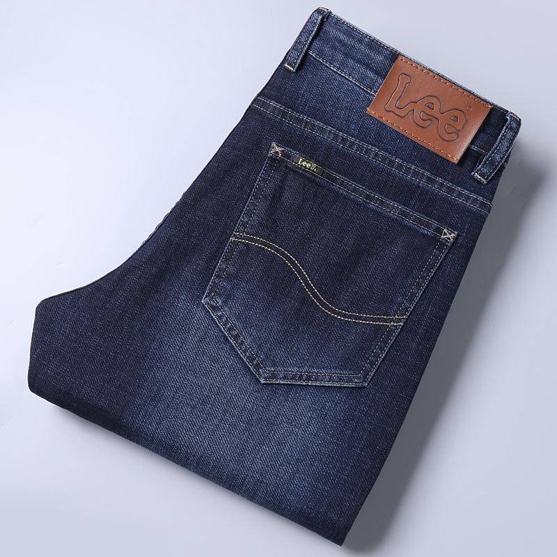 Lee Herren Jeans mit dickem, elastischem Straight-Leg für Herbst/Winter – lässige Slim Fit-Passform für den Business-Stil mittleren Alters 40 von Joom DACH