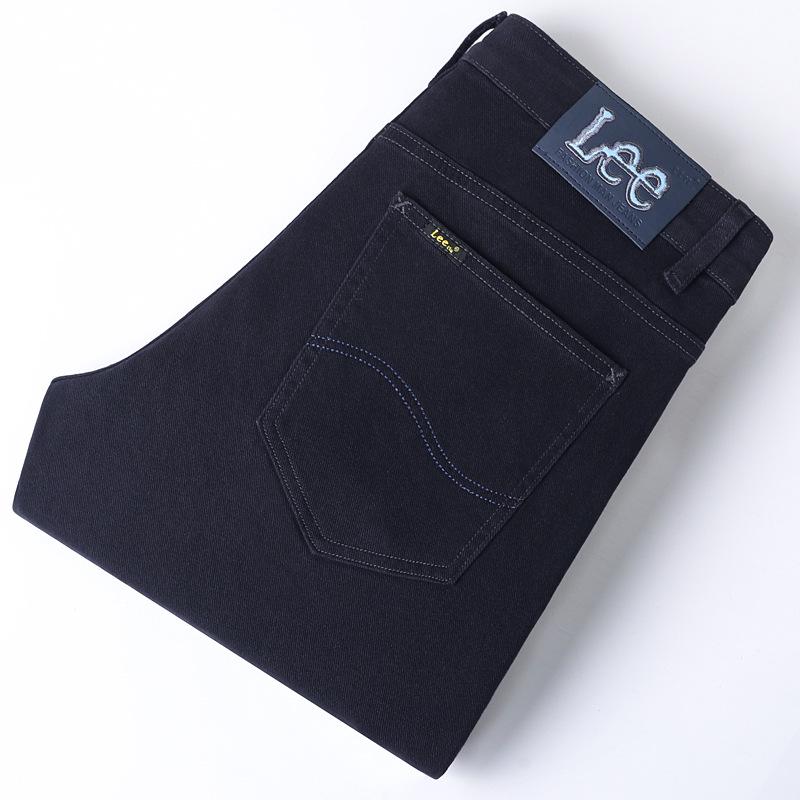 Lee Herren Jeans mit dickem, elastischem Straight-Leg für Herbst/Winter – lässige Slim Fit-Passform für den Business-Stil mittleren Alters 40 von Joom DACH