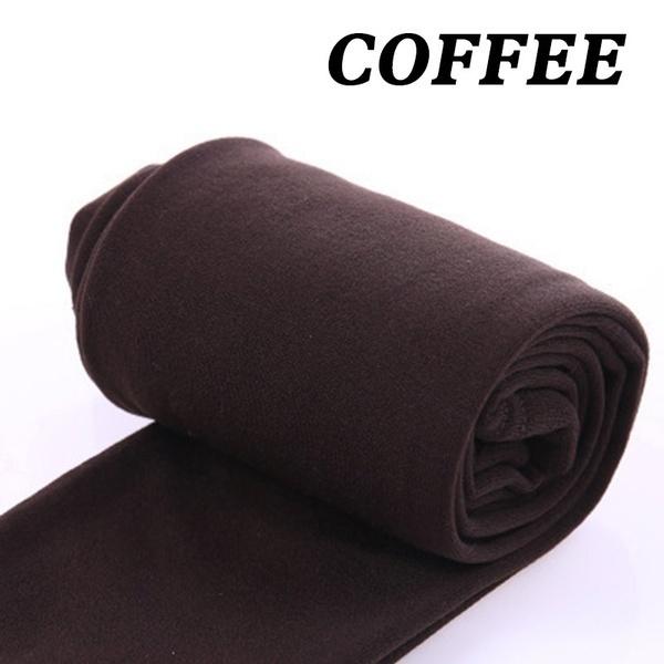 Leggings Damen Mode Pelz gebürstet Stretch Fleece gefüttert dicke Strumpfhosen Damen Herbst warme Winterhosen warme Leggings XL kaffeebraun von Joom DACH