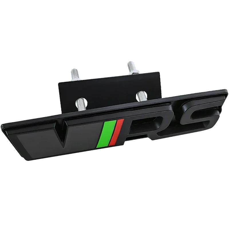 Legierung Auto Kühlergrill Logo Stamm Emblem Abzeichen Aufkleber für VRS Octavia Yeti Fabia 1 Kodiaq Karoq 2 A7 Tour RS Superb Rapid Front Grille Badge schwarz von Joom DACH